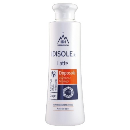 Idisole latte doposole per i tatuaggi con estratti vegetali 200 ml