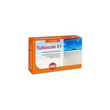 Kos Tuttosole 51 30 capsule integratore abbronzante