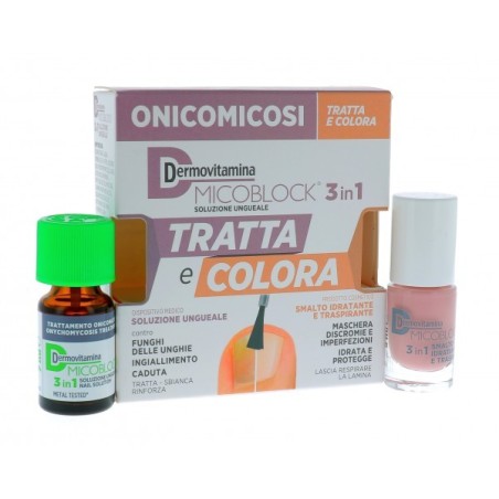 Dermovitamina micoblock smalto trattante e colorante