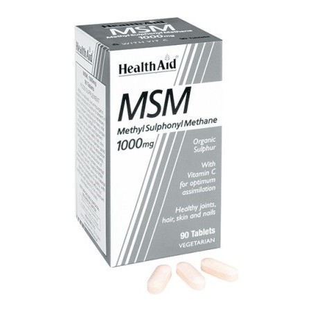 Healthaid MSM Zolfo 90 capsule per pelle e capelli