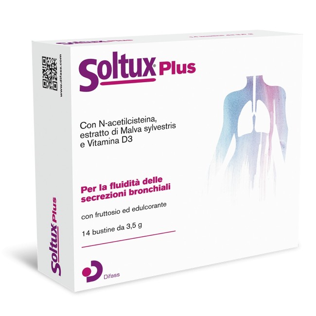 Soltux plus 14 bustine integratore tosse grassa