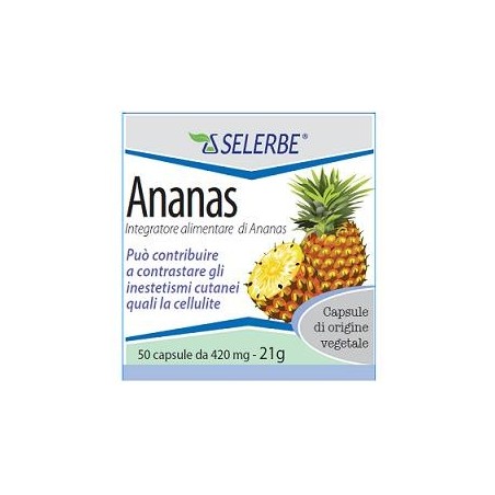 Selerbe Ananas estratto secco titolato integratore drenante 50 capsule