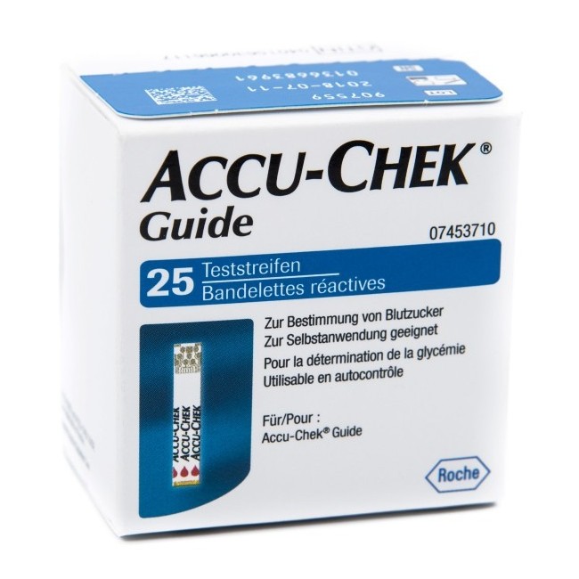 Accu-chek guide 25 strip strisce per la misurazione della glicemia