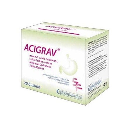 Acigrav 20 bustine integratore alimentare antiacido