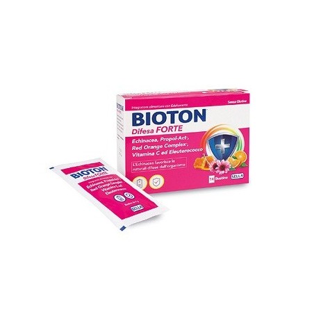 Bioton difesa forte cm 14 bustine integratore per difese immunitarie