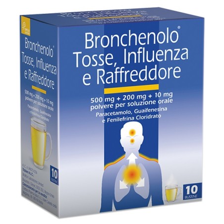 Bronchenolo tosse influenza e raffreddore 10 bustine