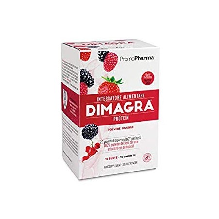 Dimagra protein red fruit 10 bustine integratore dimagrante