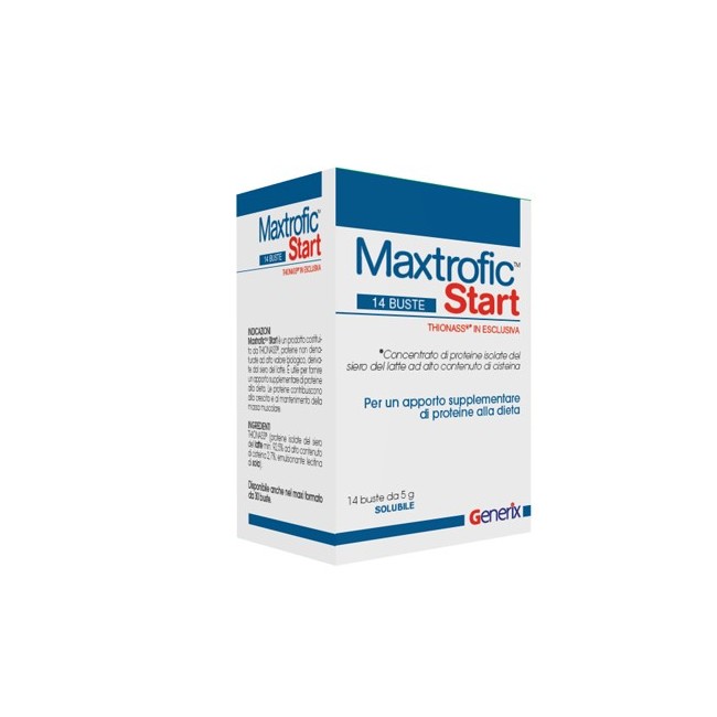 Maxtrofic start 14 bustine integratore alimentare di proteine