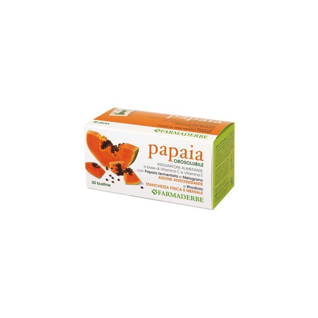 Farmaderbe Papaia 30 bustine integratore alimentare