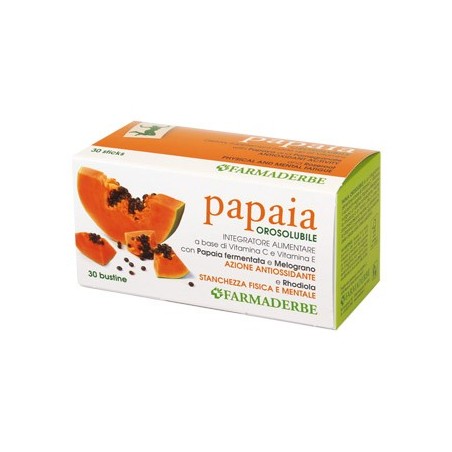 Farmaderbe Papaia 30 bustine integratore alimentare