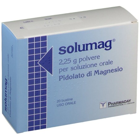 Pharmaday Solumag 20 bustine polvere per uso orale 2,25 mg