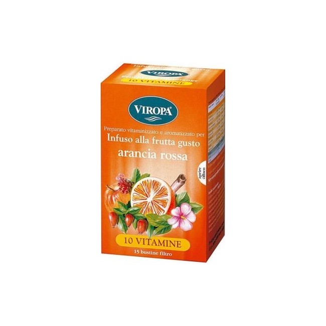 Viropa 10 vitamine infuso arancia rossa 15 bustine