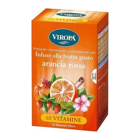 Viropa 10 vitamine infuso arancia rossa 15 bustine