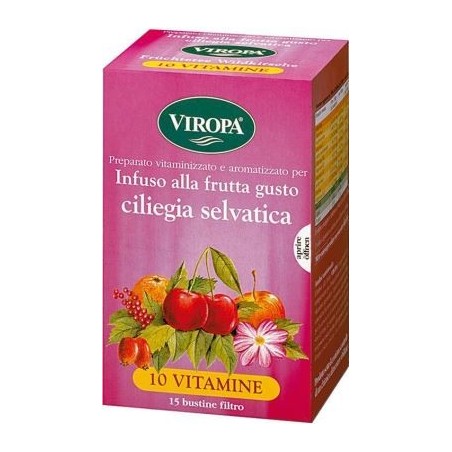 Viropa 10 vitamine ciliege infuso 15 bustine