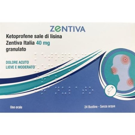 Zentiva Ketoprofene sale di lisina 24 bustine 