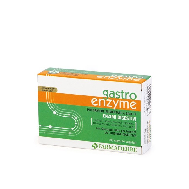 Farmaderbe Gastro enzyme 30 capsule integratore alimentare