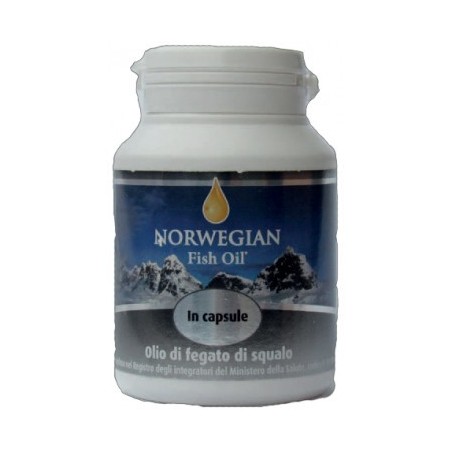 Norwegian fish oil Omega 3 olio fegato squalo 120 capsule