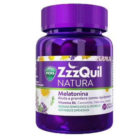 Vicks zzzquil natura 30 pastiglie integratore alimentare per dormire