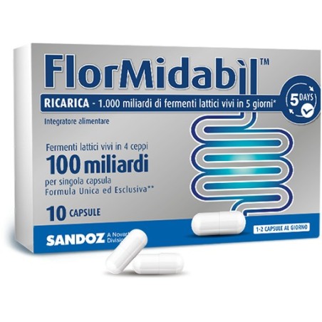 Sandoz Flormidabil ricarica integratore alimentare 10 capsule