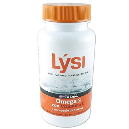 Lysi Omega 3 vitamina e integratore alimentare 120 capsule