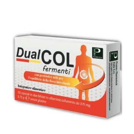 Piemme Dualcol fermenti 10 capsule integratore alimentare