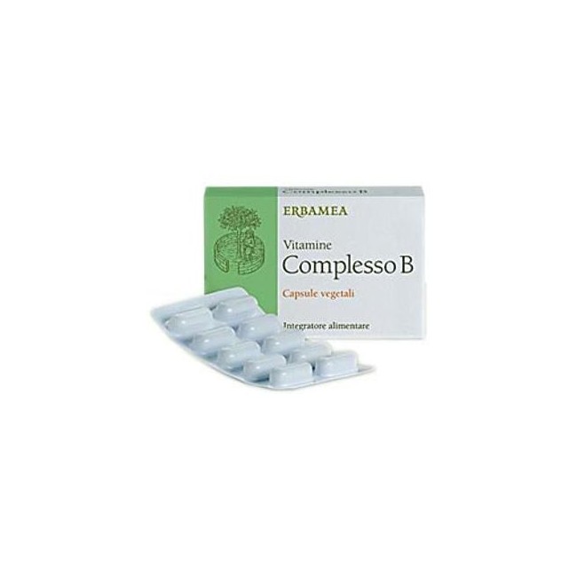 Erbamea Vitamine complesso b integratore 24 capsule vegetali