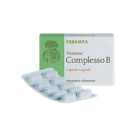 Erbamea Vitamine complesso b integratore 24 capsule vegetali