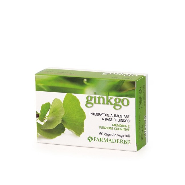 Farmaderbe Ginkgo biloba integratore alimentare 60 capsule