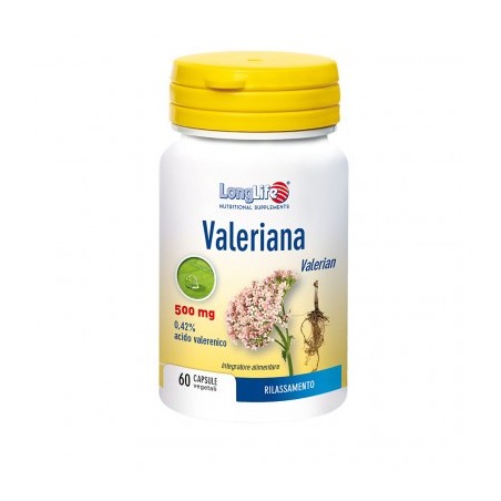 Longlife valeriana 60 capsule integratore alimentare 500 mg