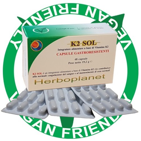 Herboplanet K2 sol 48 capsule integratore alimentare