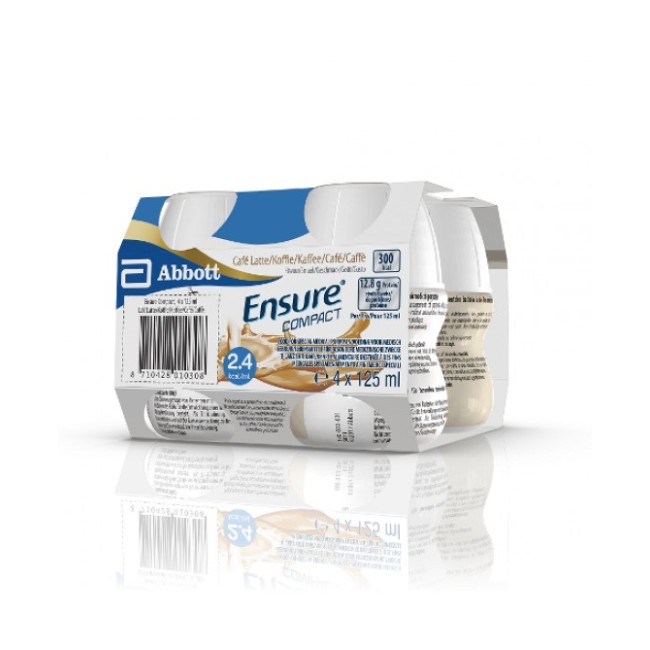 Ensure compact caffe alimento per fini medici 4 bottiglie da 125 ml