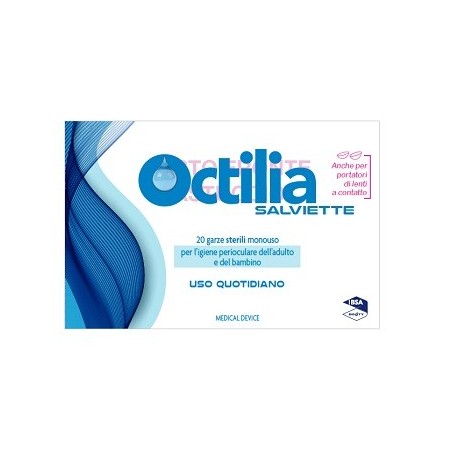 Octilia salviette perioculari per adulti e bambini 20 garze