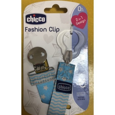 Chicco Fashion Clip Catenella Portaciuccio in tessuto lavabile