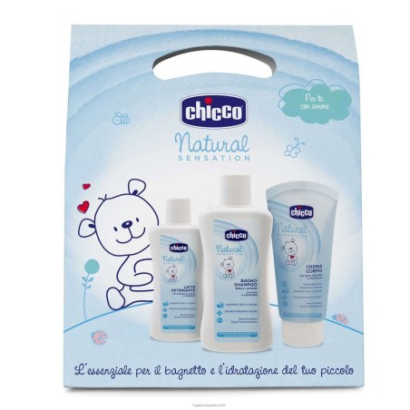 Chicco cosmesi natural sensitive trial set per il bagnetto del bambino