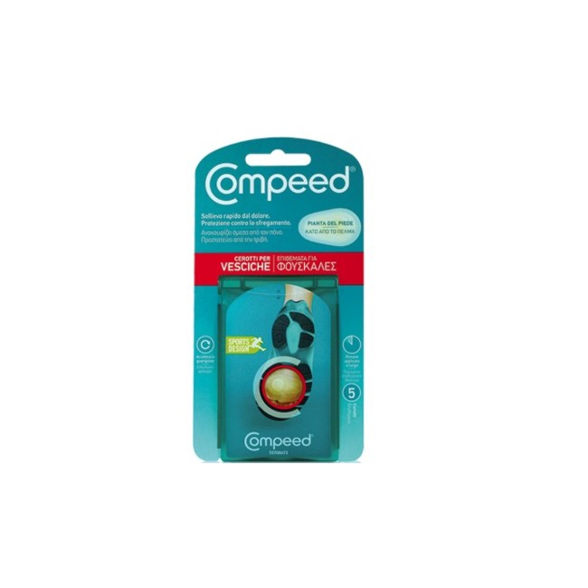 Compeed cerotti per vesciche pianta piede sport 5 pezzi