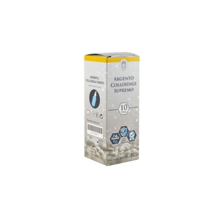 ARGENTO COLLOIDALE SUPREMO 10PPM CERTIFICATO CON CONTAGOCCE 100 ML