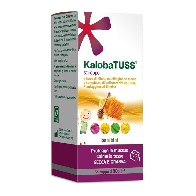 Kalobatuss bambini sciroppo per tosse secca e grassa 180 g