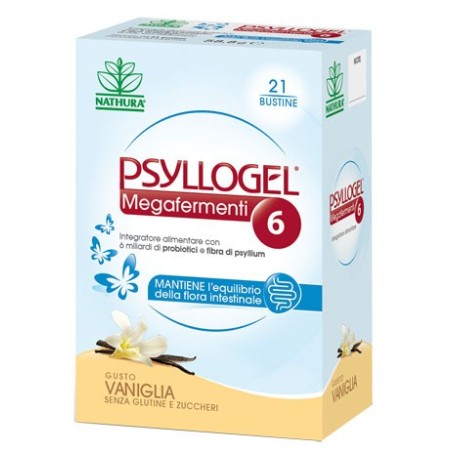 Psyllogel megafermenti 6 vaniglia integratore alimentare 21 bustine