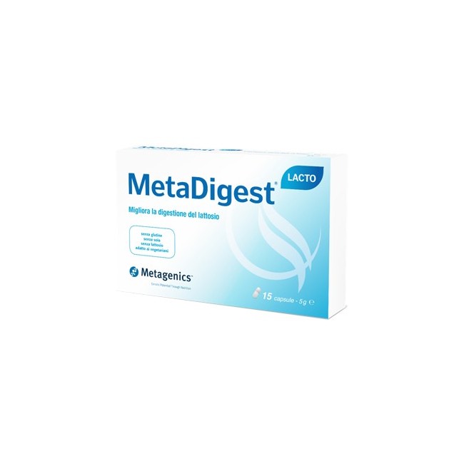 Metagenics Metadigest lacto 15 capsule integratore di lattasi