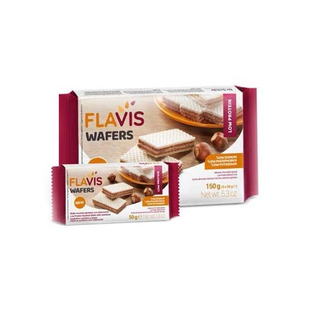 Mevalia flavis wafer nocciola alimento aproteico 150 g