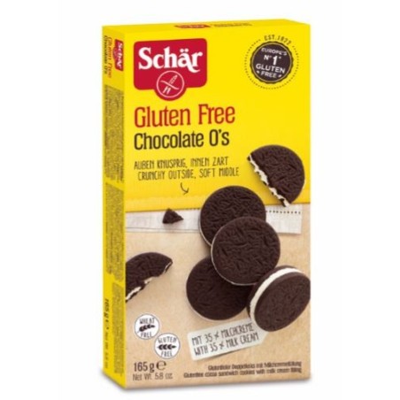 Schar chocolate o's biscotti  alimento senza glutine 165 g