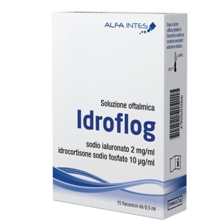 Alfa intes Idroflog soluzione oftalmica 15 flaconcini da 0,5 ml