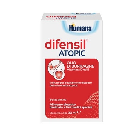 Humana Difensil atopic gocce con olio di borragine 30 ml