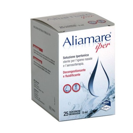 IBSA farmaceutici Aliamare 25 flaconcini ipertonici da 5 ml