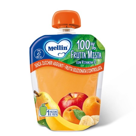 Mellin 100% frutta mista merenda dal 6° mese 90 g