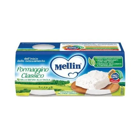 Mellin baby formaggino classico dal 4° mese in poi 4 x 80 g