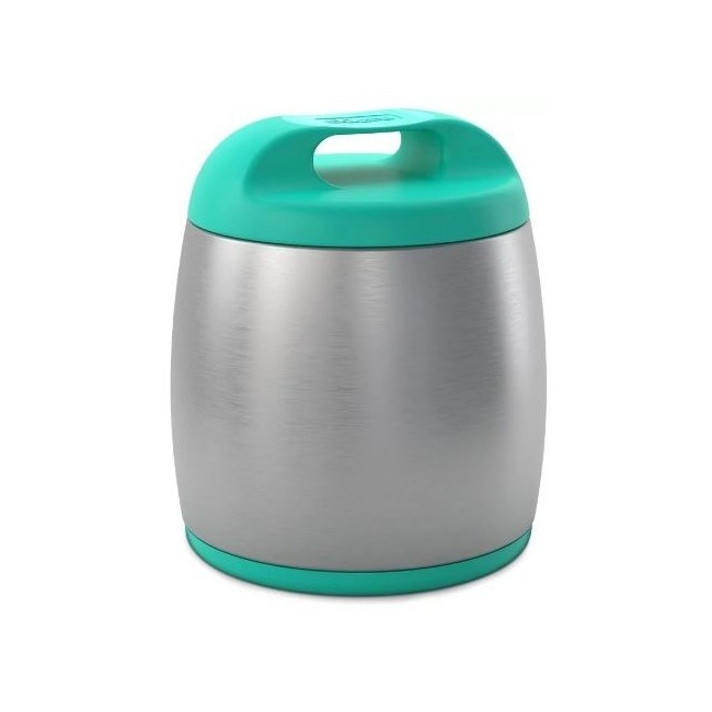 Chicco thermos porta pappa azzurro in acciaio inossidabile 350ml