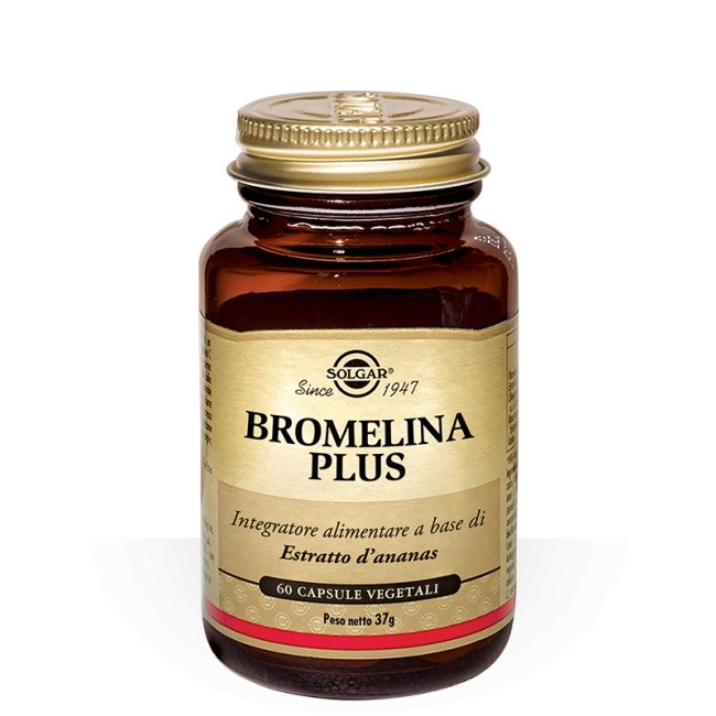 Solgar Bromelina plus integratore alimentare 60 capsule