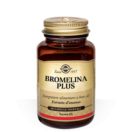 Solgar Bromelina plus integratore alimentare 60 capsule