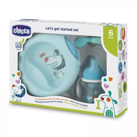 Chicco set pappa per bambini da 6 mesi+ azzurro